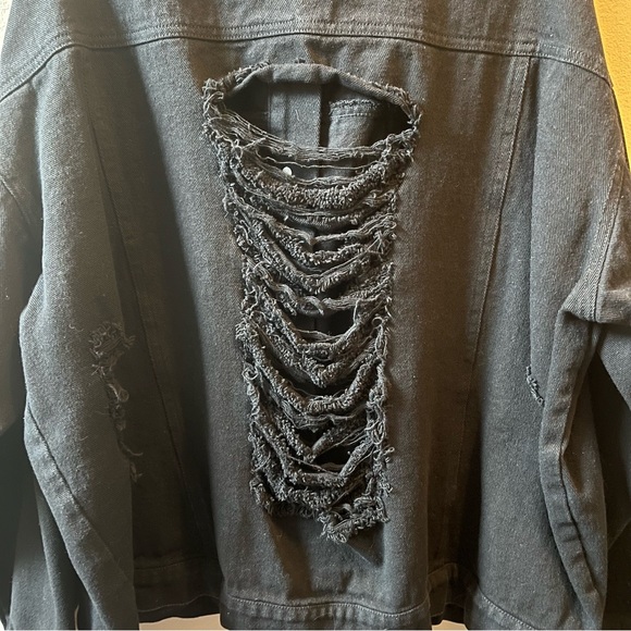 Distressed Jean Jacket - Picture 3 of 3